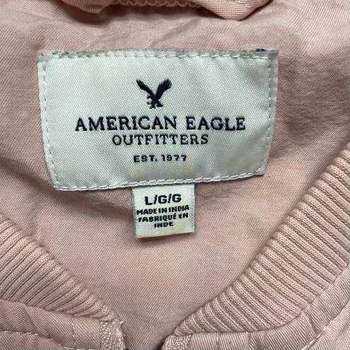 American Eagle  Blush Pink Lightweight Bomber Jacket Large