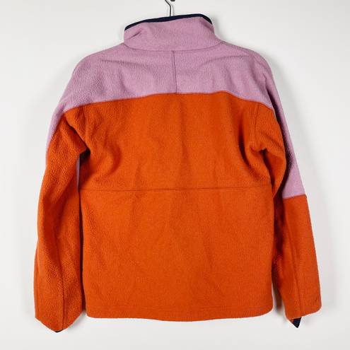 Cotopaxi  Women's Dorado Half-Zip Pullover Colorblock Pink Orange Fleece Jacket