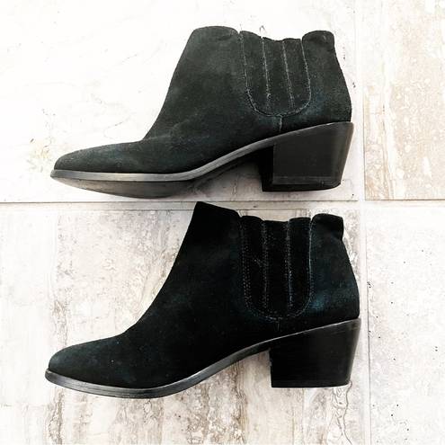 Joie  Barlow Suede Ankle Boots in Black Size EU37, Retail $325