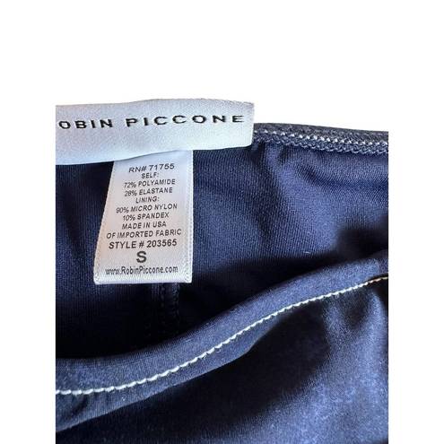 Robin Piccone  Valeria indigo low rise bikini bottoms size Small NEW