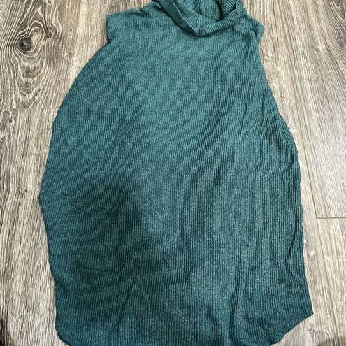 American Eagle  Teal Ribbed Turtleneck Sweater