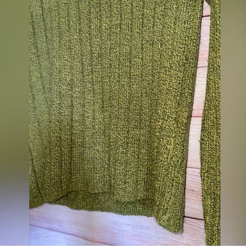 Lee Vintage  sweater green ribbed knit 1990s oversized sweater crewneck Small