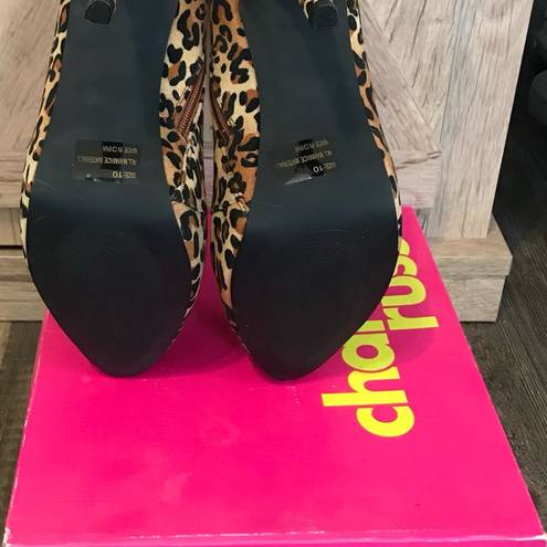 Charlotte Russe Animal Print Booties | Size 10 | New | Charlottes Russe