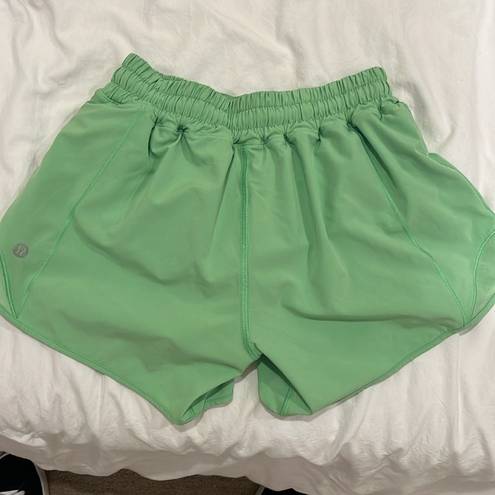 Lululemon green  Hotty hots 2.5in (I’m pretty sure this color is discontinued)