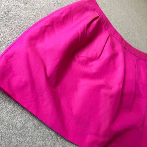 Annie Griffin  Womens Skort Size 6 Silk Pink Barbiecore Skirt Built In Shorts