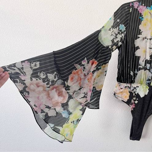 Rococo  Sand Black Floral Aita Bodysuit