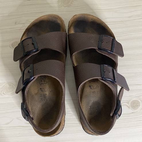 Birkenstock Birki's by  Brown Dual Front Strap Sandals Size EUR 38 Womens/Mens