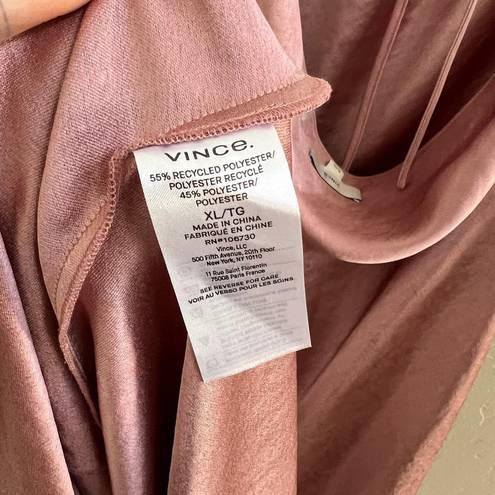 Vince NEW $495  Open back Satin Halterneck Maxi Dress in Baby Pink