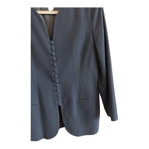 Oleg Cassini  Petite Women’s 10 Navy Long Sleeve Top and Skirt Suit Set