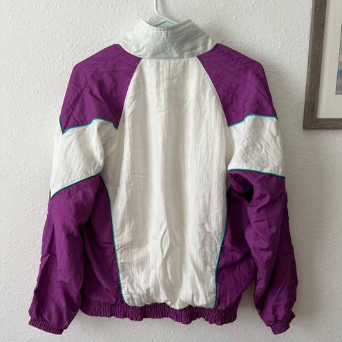 JC Penny  vintage USA Olympics windbreaker jacket white green purple Small