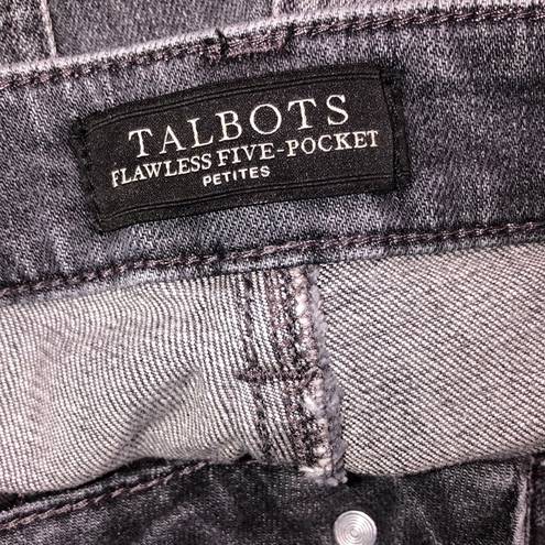 Talbots  flawless five pocket petites size 6P slim ankle grey jeans