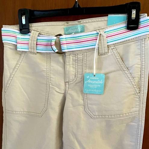 Aeropostale NWT Y2K aero cargo khakis w belt