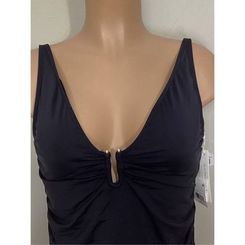 Bleu Rod Beattie New.  black tankini top. Size 10. Retails $129