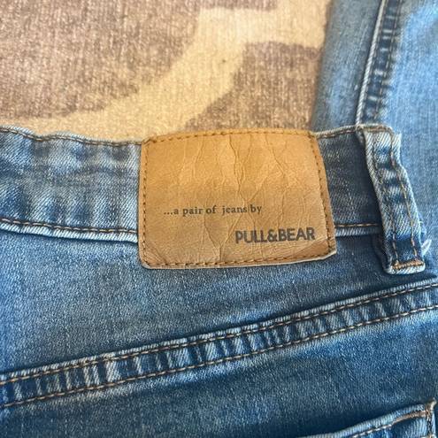 Pull & Bear  asos skinny mid waist denim jeans size 4 frayed ankle