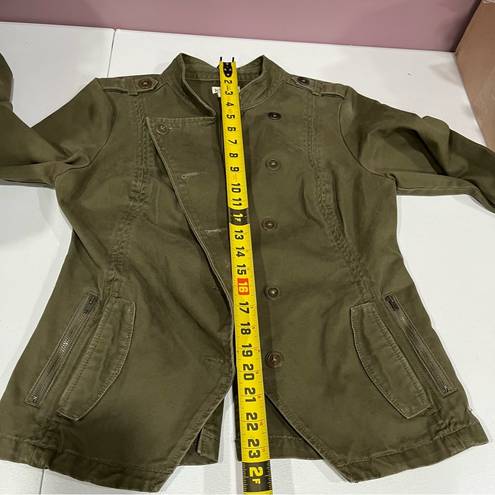 Hang Ten  Green Utility Military Boho Button Jacket