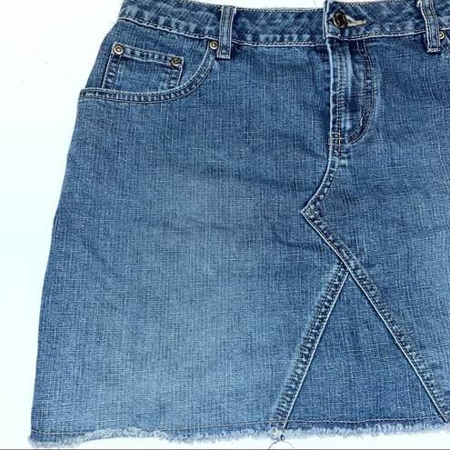 Aeropostale  Women’s Blue Denim Short Mini Jean Skirt 3/4 Y2K Retro