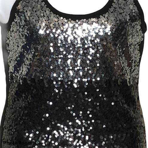 Krass&co Cruisewear &  Black Sequins Tank Top size Small