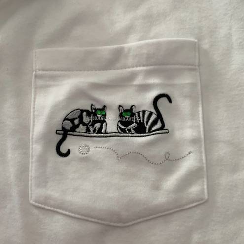 Polo Vintage KT golf cat shirt collared womens size 3x plus size  golf cute bl