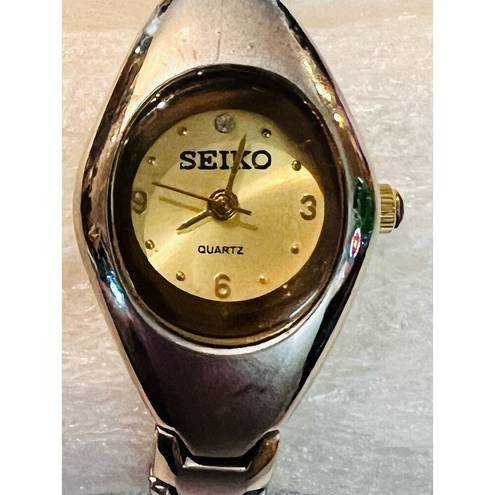 Seiko Vintage  9493 RO Japan Women’s Diamond Stainless Steel Wristwatch