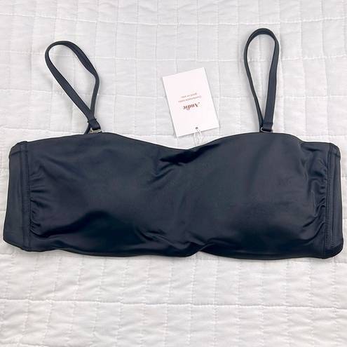 ANDIE  Swim The Bora Bora Bandeau Bikini Top in Black Size Large NWT