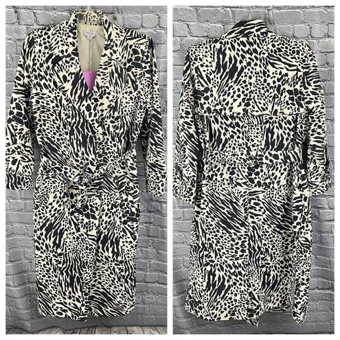 Hudson Sergio  x Target  Zebra  Print Trench Coat  Size 4X