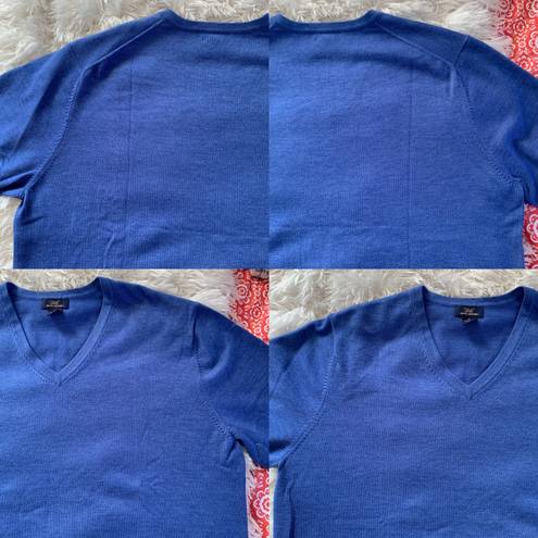 Brooks Brothers 346 Blue Sweater V Neck