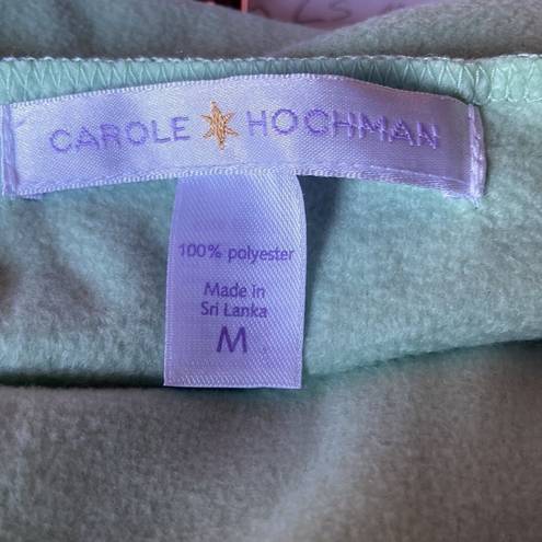 Carole Hochman  Long Sleeve Super Soft Pale Green Blouse Size Medium
