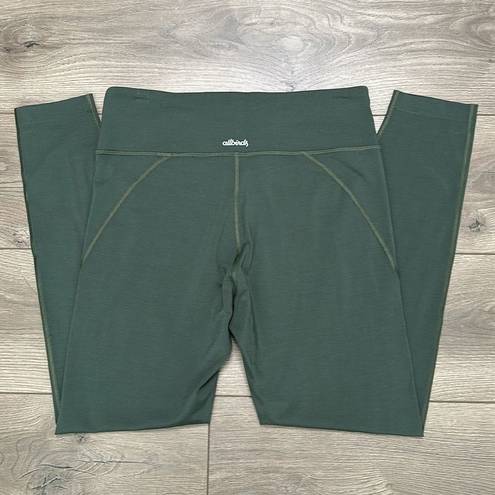 Allbirds  Natural Leggings Pine Green Mid Rise  Compressive Size Large