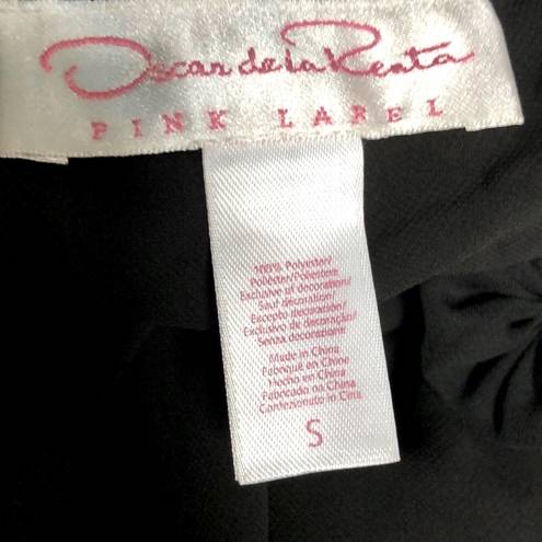 Oscar de la Renta NWT  Pink Label Spaghetti Strap Tank Nightie Floral Appliqué S