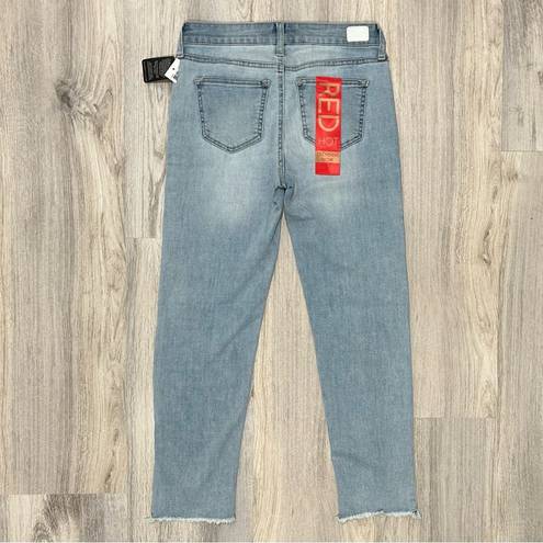 Celebrity Pink NWT  Straight Rockaway Cropped Jeans Light Wash Denim Size 3 26”