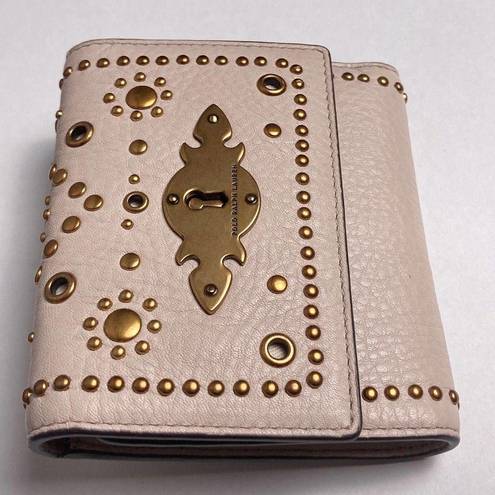 Polo  Ralph Lauren Leather Trifold Heavily Studded Western Wallet