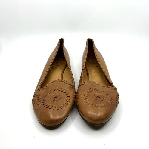 Jack Rogers  Navajo Brown Leather Flats Women's 11 US