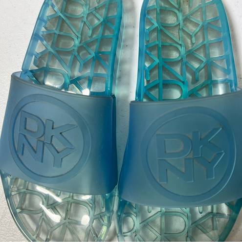 DKNY  Light Blue Rubber Slides