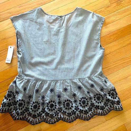 Sonoma NEW❤️ Sleeveless Gray and Black Top NWT Large