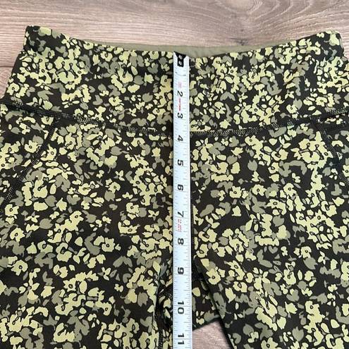 Sweaty Betty  Power Pocket Green Undercover Floral Print 7/8 Leggings Size Medium