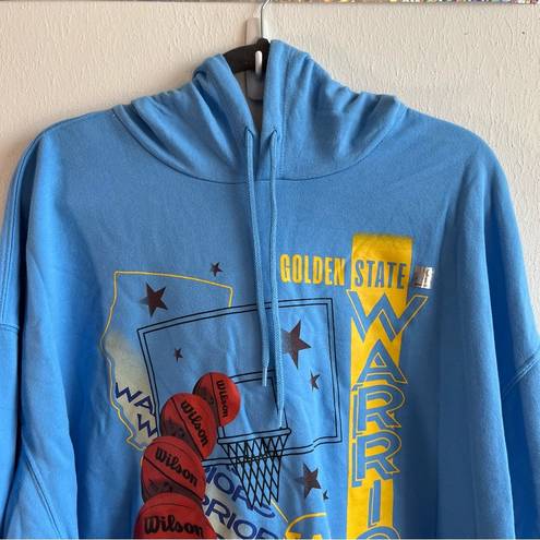 Nba  Hoodie Golden State Warriors Oversized Graphic Hoodie Ombre Blue Sz XXL NWT