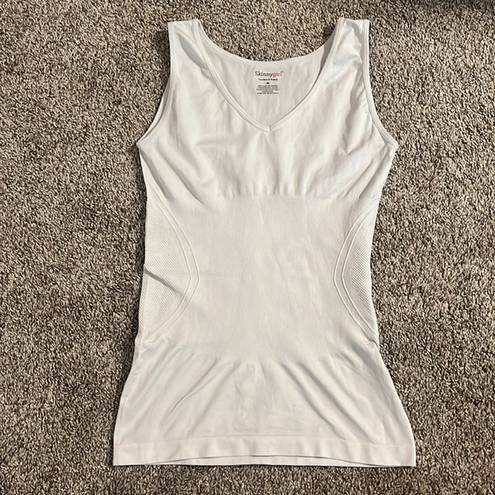 Skinny Girl Smoothers & Shapers Shape Wear Sleeveless White Tank Top Medium