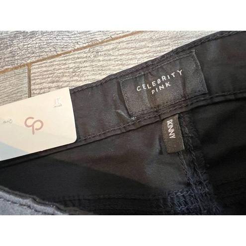 Celebrity Pink  Skinny Jeans Pants size 5 / 27 Black NWT Stretch CJ20974Z35