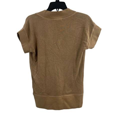 n:philanthropy  Taupe V Neck Short Sleeve Top Small New