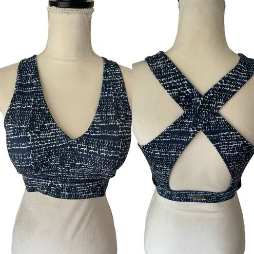 Harper NWT Cleo  Abstract Navy/White Indy Bralet - M