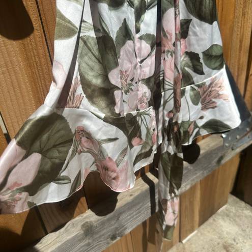 Victoria's Secret Victoria’s Secret Elegant Floral Satin Robe Kimono Lingerie