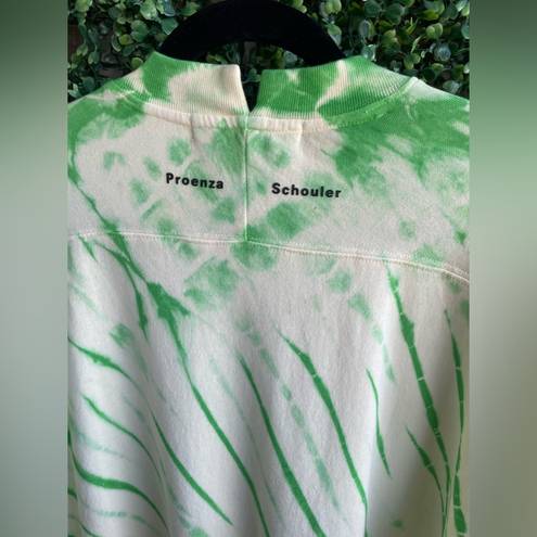 Proenza Schouler  White Label Women’s Green/Yellow Tie/Dyed Long Sleeve Crewneck