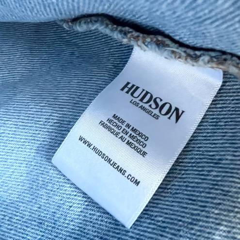 Hudson Jeans Hudson S M Womens Light Medium Blue Jean Denim Jacket 100% Cotton Trucker