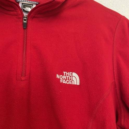 The North Face  Red Fleece Quarter Zip