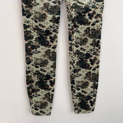 Pilcro  Anthropologie Womens Sz 28 Camo High Rise Button Fly Skinny Corduroy Pant