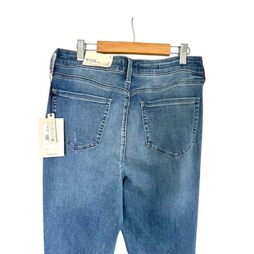 NYDJ  Slim Bootcut Lift xTuck Stretch Jeans Size 8 Bleach Splatter Sandspur NWT