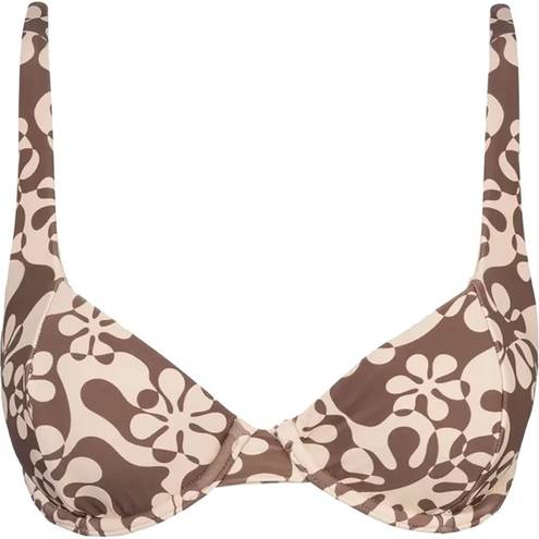 Rhythm NWT  Drifter Floral Bikini 2pc swim set free people revolve chocolate