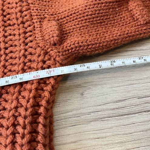 The Moon  & Madison Orange Knit Pullover Sweater Size M