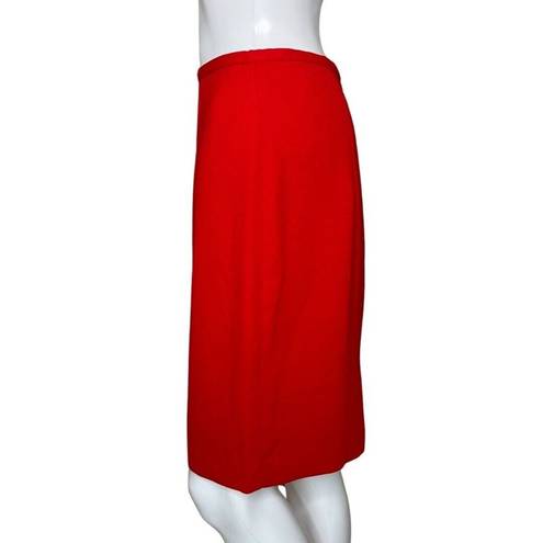 Petite Sophisticate  Skirt Womens 2 Red Straight Mini Skirt Casual Office Vintage