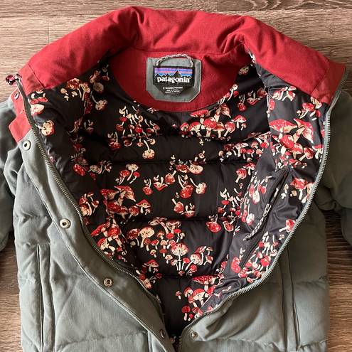 Patagonia  Bivy Goose Down Puffer Jacket RARE Mushroom Pattern